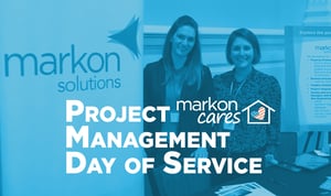 Markon Cares booth at 2019 PM Day of Service