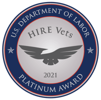 Hire Vets Platinum Award Medallion image